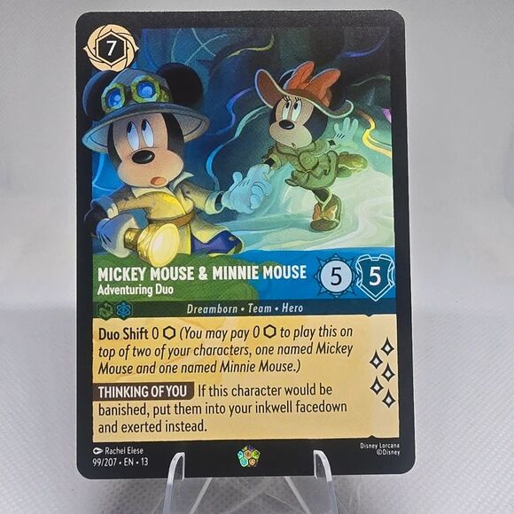 Disney Other - Mickey & Minnie Mouse - Adventuring Duo #99 Lorcana Attack of the Vine